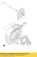 5922114G20, Suzuki, disco, freio dianteiro suzuki an 400 2007 2008 2009 2010 2011, Novo