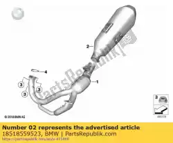 Qui puoi ordinare marmitta posteriore, cromata da BMW , con numero parte 18518559523: