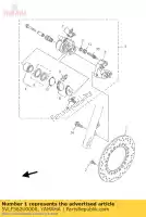 5VLF582U0000, Yamaha, remschijf voor yamaha ybr 125 2005 2006, New