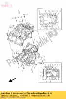 1WDE51501000, Yamaha, conjunto del cárter yamaha  mt yzf r 300 320 660 2015 2016 2017, Nuevo