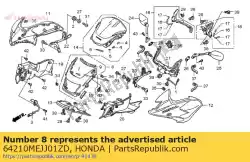 Aquí puede pedir conjunto de capucha., fr. Centro * nha66p * (nha66p perla rayo de sol blanco) de Honda , con el número de pieza 64210MEJJ01ZD: