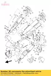 Ici, vous pouvez commander le amortisseur 3 auprès de Yamaha , avec le numéro de pièce 5YU282370000: