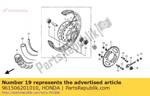 Honda 961506201010 roulement, bille radiale, 620 - La partie au fond