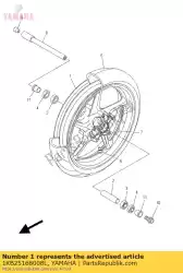 Here you can order the cast wheel, front from Yamaha, with part number 1KB25168008L: