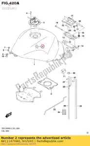 Suzuki 6811147ha0 emblem - Left side