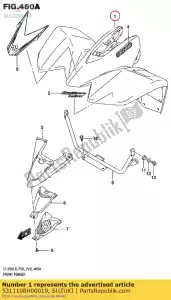 suzuki 5311108H00019 b?otnik, przód - Dół