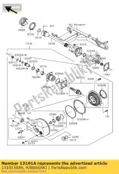 Aquí puede pedir conjunto de engranajes vn1500-p1 de Kawasaki , con el número de pieza 131015086: