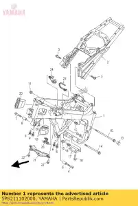 yamaha 5PS211102000 frame comp. - Bottom side