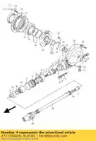 2731338A60, Suzuki, placa, brg stopp suzuki vx vxu 800, Novo