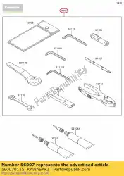 Aquí puede pedir kit de herramientas zx636edf de Kawasaki , con el número de pieza 560070115: