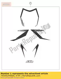 ktm 76508299000 decal kit 690 enduro r 2012 - Bottom side