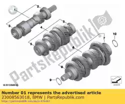 Ici, vous pouvez commander le arbre de transmission auprès de BMW , avec le numéro de pièce 23008563018: