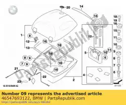 plastic ring van BMW, met onderdeel nummer 46547693122, bestel je hier online: