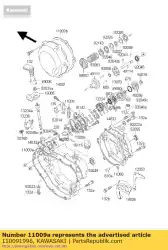 Qui puoi ordinare guarnizione, coperchio frizione kdx200-e3 da Kawasaki , con numero parte 110091996: