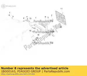 Piaggio Group 1B000163 platte ring - Onderkant