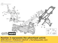 AP8146737, Piaggio Group, saddle support aprilia etv capo nord 1000, New