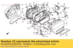 Aqui você pode pedir o moldagem, l. Rr. Alforje inferior * nha27m * (tarugo prata metálico nha27m) em Honda , com o número da peça 81482MCA000ZR: