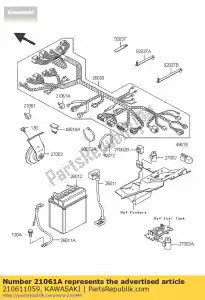 kawasaki 210611059 rectificador zr400-e5 - Lado inferior