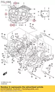 Suzuki 015470685A boulon - La partie au fond