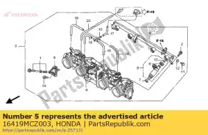 Honda 16419MCZ003 plaat, voorgerecht - Onderkant