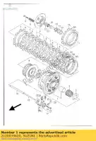 2120039820, Suzuki, conjunto de engranajes, prima suzuki gsr gsx r 600 2001 2002 2003 2004 2005 2006 2007 2008 2009 2010, Nuevo