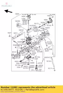 suzuki K110610077 gasket - Bottom side