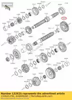 132621256, Kawasaki, 01 marcha, salida 2a, 39t kawasaki  1000 2017 2018 2019 2020 2021, Nuevo