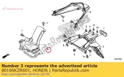 Qui puoi ordinare parafango assy., rr. Interno da Honda , con numero parte 80106KZR601: