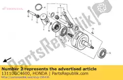 Ici, vous pouvez commander le piston a auprès de Honda , avec le numéro de pièce 13110GC4600: