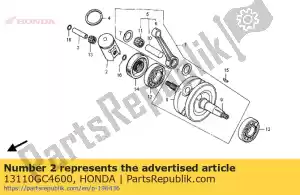 honda 13110GC4600 piston a - La partie au fond