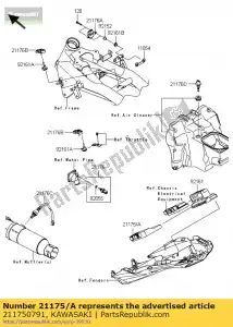 Kawasaki 211750791 control unit-electronic - Bottom side