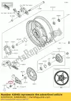 42045018, Kawasaki, tuerca, 18 mm z1000-j1 Kawasaki GPZ GTR GPX ZL VN-15 ZXR ZG VN ZX-6R ZZR ZR-7 ZR ZX-10R Z ZR-7S ER-6F ER-6N KLE KLZ E Version ABS 1100 1000 750 1500 1200 400 600 650 800 A Uni Trak R Eliminator SE B F ZX750 H Stinger Voyager J ZX400 Vulcan Classic L M C Ninja D G Zephyr S ZR750, Nuevo