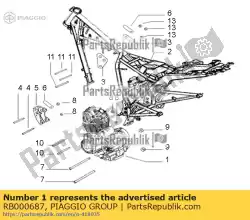 Aquí puede pedir motor, 150cc de Piaggio Group , con el número de pieza RB000687: