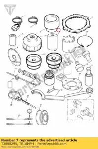 triumph T3880295 llave de anillo de bloqueo - Lado inferior