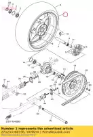 27D253380198, Yamaha, Cast wheel, rear yamaha  xvs 1300 2014 2015 2016 2017 2018, New