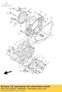 yamaha 5NL154150000 copertura, generatore - Il fondo