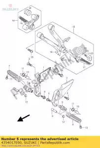 Suzuki 4354017E00 holder comp ,r - Bottom side