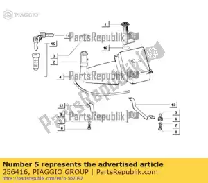 Piaggio Group 256416 buje para polea - Lado inferior