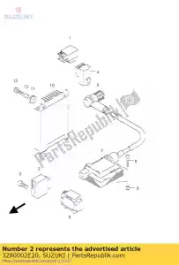 Suzuki 3280002E20 redresseur assy - La partie au fond