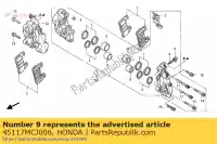 45117MCJ006, Honda, aucune description disponible pour le moment honda cbr 900 2000 2001, Nouveau