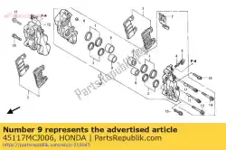 Here you can order the no description available at the moment from Honda, with part number 45117MCJ006: