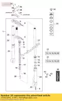 77051095, KTM, Bot. fork plate cpl. sen. 01 ktm senior sx 50 2001 2002 2003 2004 2005 2006 2007, New