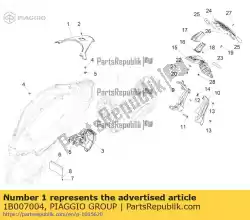 Here you can order the chiusura posteriore fiancata from Piaggio Group, with part number 1B007004: