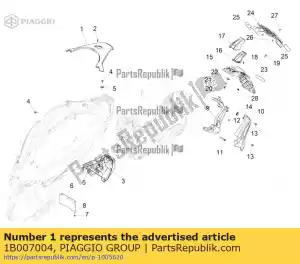 Piaggio Group 1B007004 chiusura posteriore fiancata - Bottom side