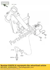 kawasaki BR10EG vela de ignição ngk br10eg kawasaki - Lado inferior