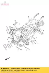 Ici, vous pouvez commander le protecteur, réservoir de carburant auprès de Yamaha , avec le numéro de pièce 3HA241410000: