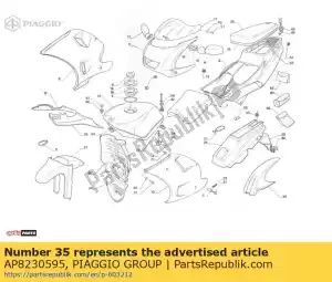 Piaggio Group AP8230595 bulk hoofd - Rechterkant