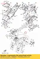 BS7XF15110P4, Yamaha, pára-choque frente yamaha  320 2020 2021, Novo