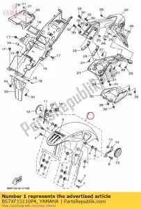 yamaha BS7XF15110P4 fender, front - Bottom side