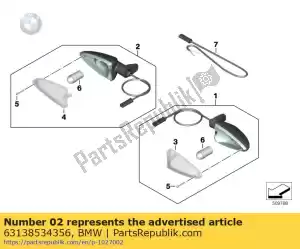 bmw 63138534356 indicador de direção - Lado direito